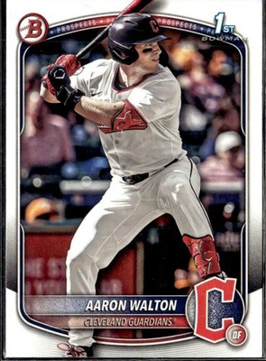 2025 Bowman Draft Paper 1st Aaron Walton Guardians BD-134 5 card lot 
