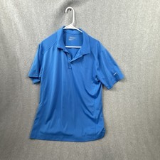 Nike Polo Golf Shirt Men's Large Blue Short Sleeve Tour Performance Dri-Fit