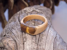 Crystal Wood Ring Resin Maple Handmade Nature Jewelry Unique Finnish Design Art