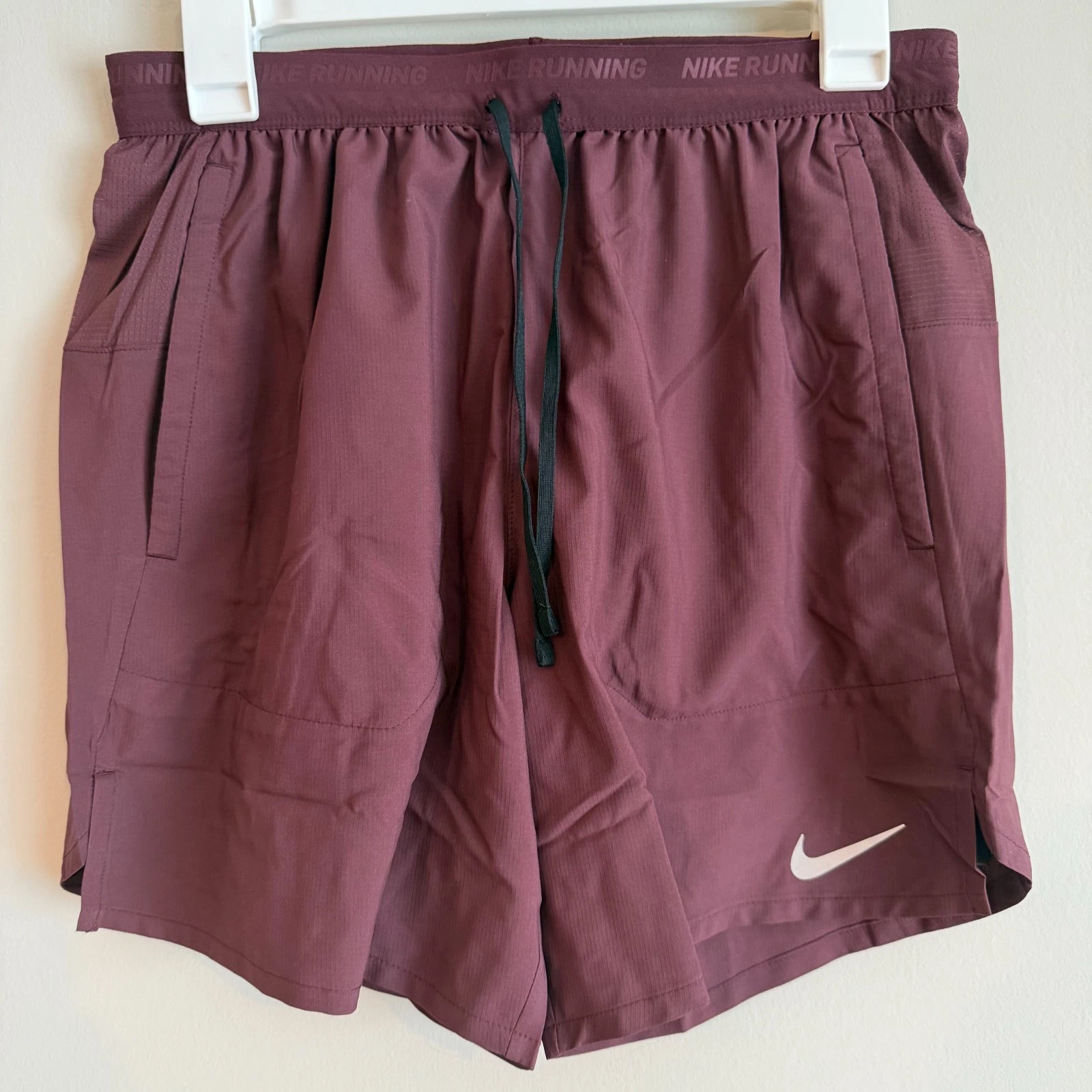 Nike DM4759-652 Men's Small Stride Dri-FIT 7" 2-in-1 Running Shorts Burgundy