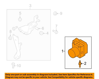 #ad Used ABS Pump and Motor Assembly fits: 2014 Subaru Legacy Pump vehicle dynamic c $90.54