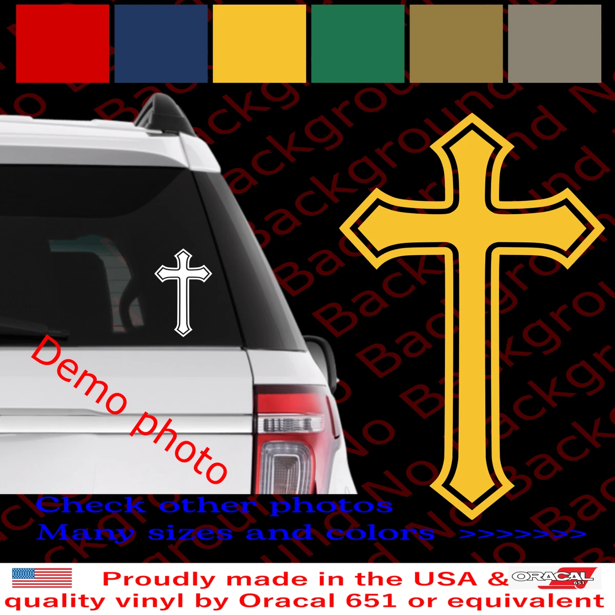 Preços baixos em Amarelo Religioso para carros e caminhões