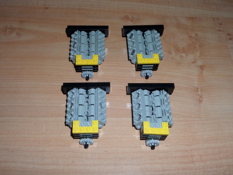 LEGO 8850 technic 4 complete engines page 12 to 14 instructions, very good condition