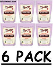 6 PACK - Bob's Red Mill Gluten Free Baking Soda 16 oz (Total 96 oz) NEW