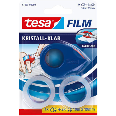 tesafilm Mini Abroller inklusive 2 Rollen tesafilm kristallklar