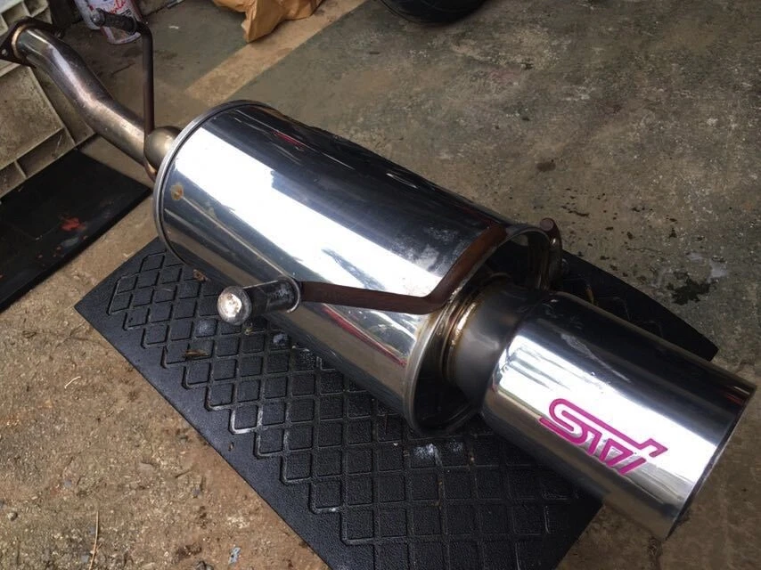 SUBARU IMPREZA STI GENOME EXHAUST MUFFLER SILENCER BACK BOX WRX