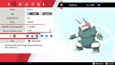 Shiny Stolloss 6IV | LVL 100 | Pokemon Schwert / Schild / Sword / Shield