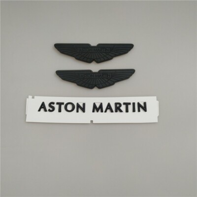 Aston Martin DB11 Bonnet/Boot Black Chrome Badge #Rear Badge Set