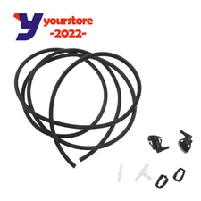 Windshield Water Wiper Washer Nozzle & Connector Duct Kit for 1997-2001 Camry