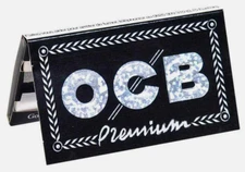 Lot of 5 Packs OCB Double PREMIUM Rolling Sheets Black Original