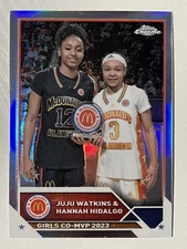 Juju Watkins/Hannah Hidalgo 2023 Topps Chrome McDonald's AA 2007 Refractor #100