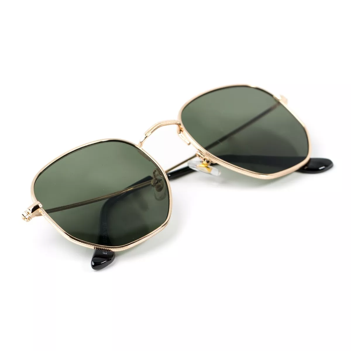 Square Tinted Full-Rim Sunglasses for Women and Men, Green