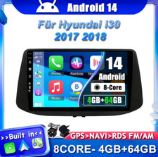 Für Hyundai i30 2017 2018 Autoradio NAVI Android 14 GPS Navigation DAB+ CarPlay