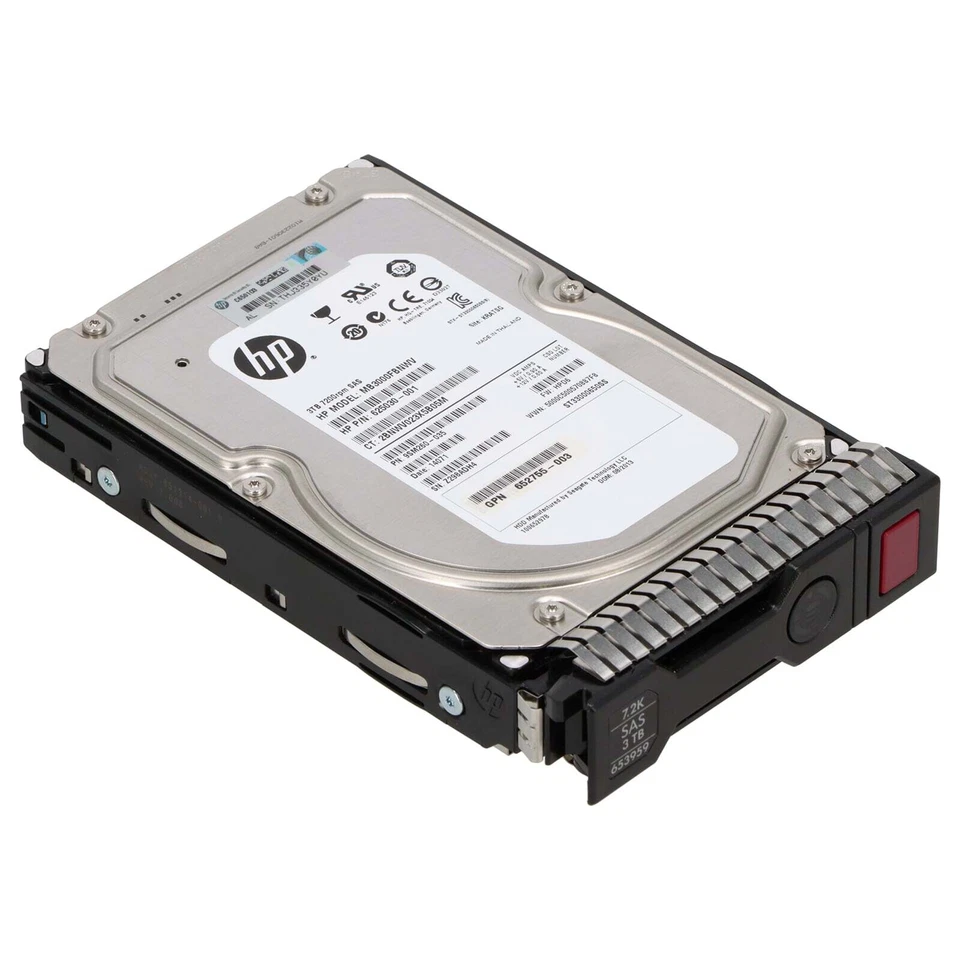 HP SAS Festplatte 3TB 7,2k SAS 6G DP LFF - 653959-001 652766-B21