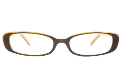 Versus by Versace Petite Eyeglasses Frames MOD.VR8029 379 Brown Yellow 49-16-135