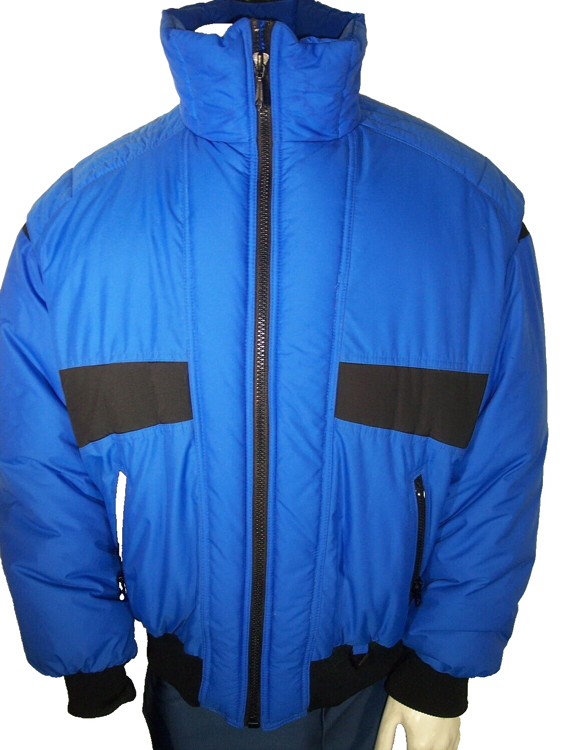 Pacific Trail Large Blue Nylon Goose Down Puffer Jacket