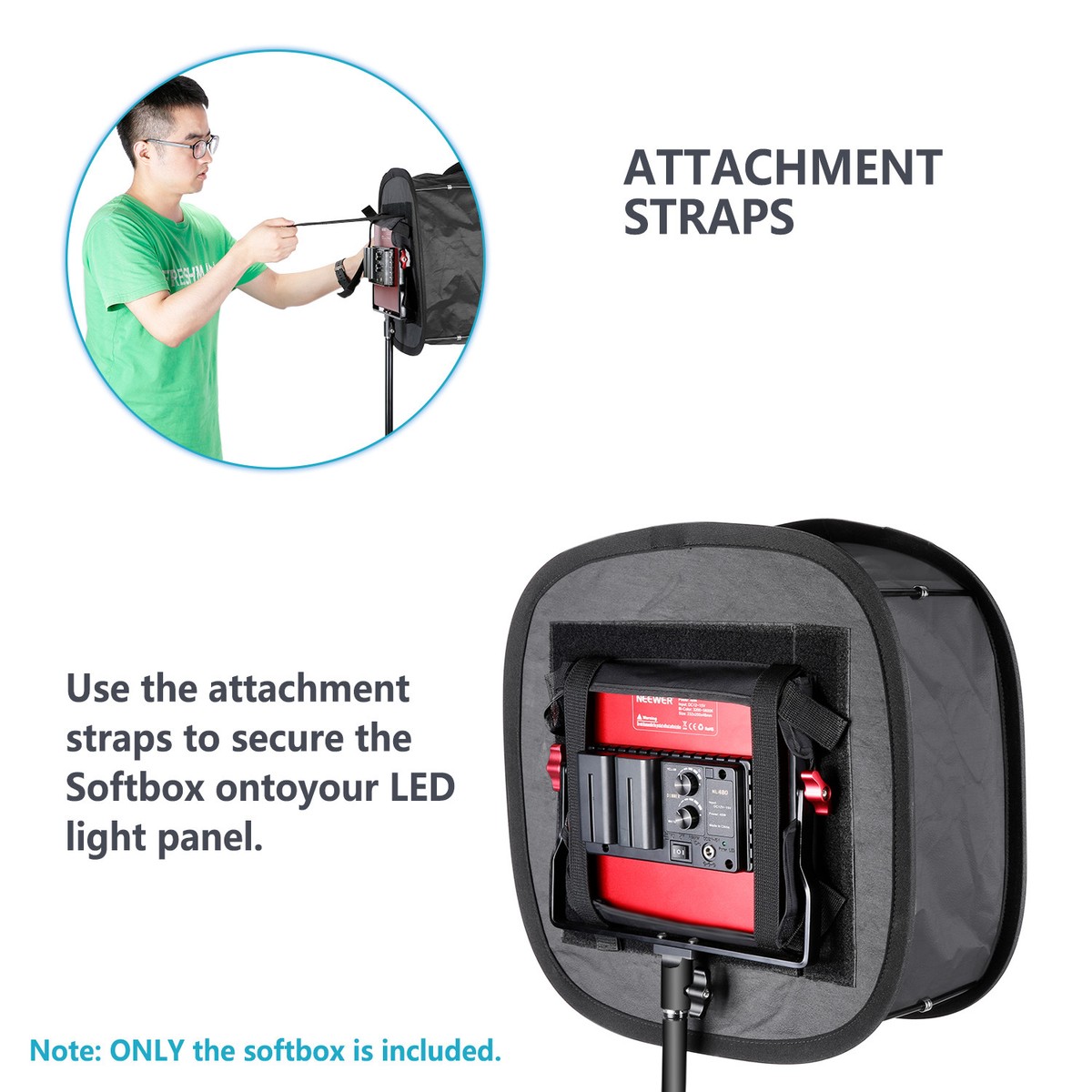 Photo Box Neewer Packs LED Light Panel Softbox For 660 LED Panel