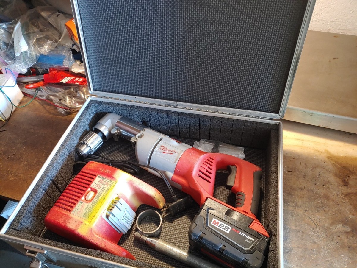 Milwaukee 0721-21 M28 28-Volt Right Angle Drill Kit 45242003952