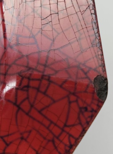 Eduard Schweitzer Wachtersbach Art Deco Plate 1921-1929 Octagonal Beehive Mark - Picture 12 of 17