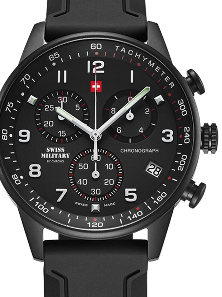 Swiss Milary by Chrono Orologio Da Uomo Con Giorno E Data (42 Mm) Quadrante SMP36040.32 - First Class Watches™ A
