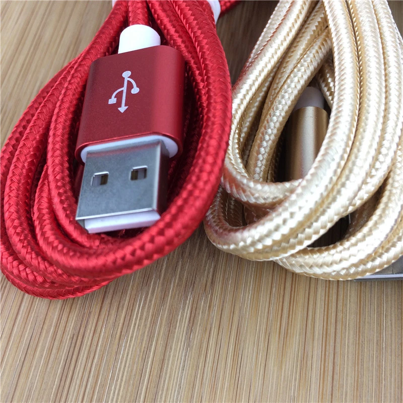 Fast Charge 1M 2M 3M Aluminum Alloy Braided Data Cable For i phone Random Color - Image 3 of 4