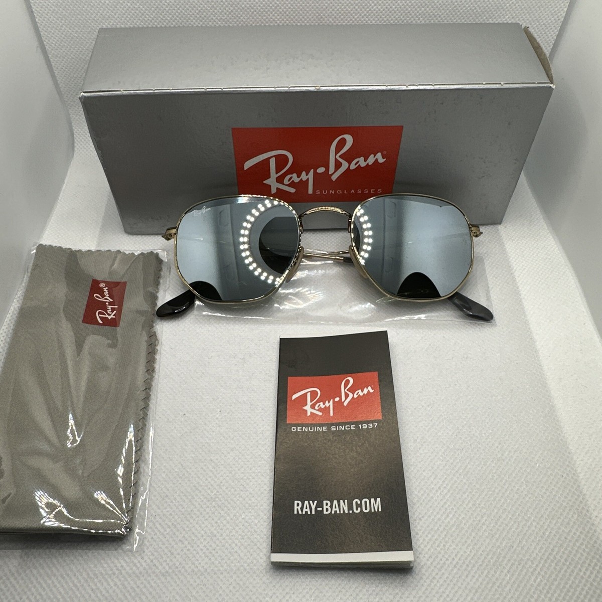 Ray-Ban RB3548N Hexagonal Arista W/Grey Flash Lens S51/T145
