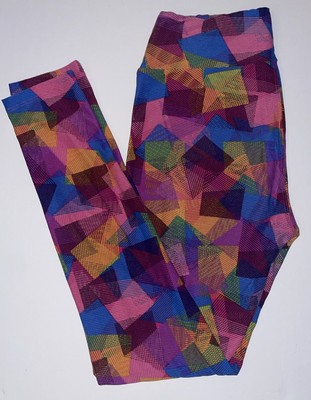 LuLaRoe Women s Colorful Geometric Pattern Leggings OS (2-10)