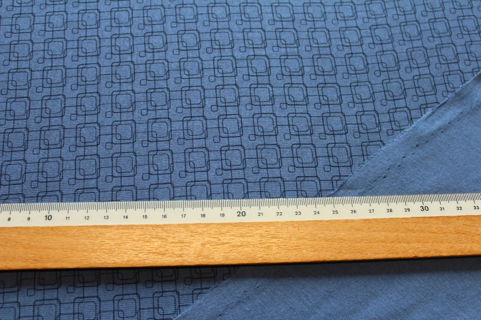 Jersey 3,30€/m² Interlock, Baumwolle, Elasthan mattes blau Meterpreis ME8 - Bild 2 von 2