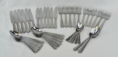Viners Dubarry Classic 42 Piece Cutlery Set - No Box - Forks, Knives, Spoons - Picture 1 of 18
