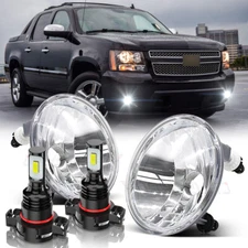 Clear Bumper Fog lights For 2007-2013 Chevy Avalanche Driving Lamps Replacement
