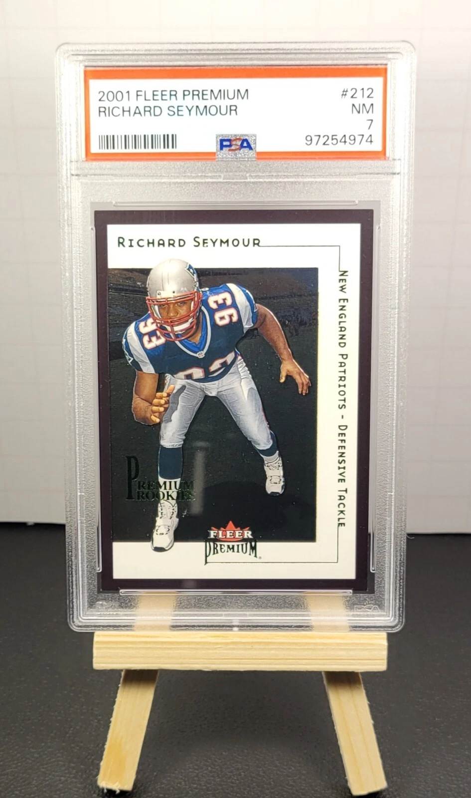 Richard Seymour Fleer Premium #212 Base