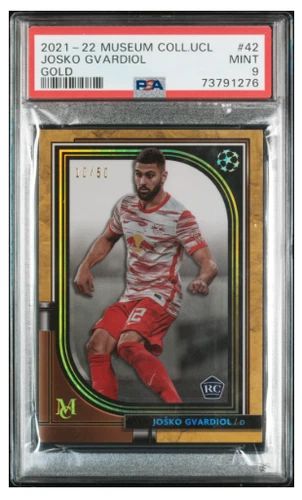 Josko Gvardiol 2021-22 Topps Museum Collection /50 RC PSA 9