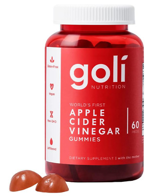 Vitamina en gomitas de vinagre de sidra de manzana, vitaminas B9 y B12, veganas!
