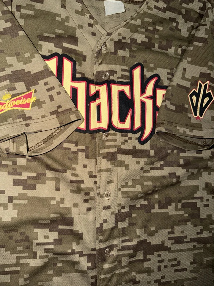 Arizona Diamondbacks SGA Exclusive Camo Jersey Mens XL Camouflage Budweiser - Image 3 of 3