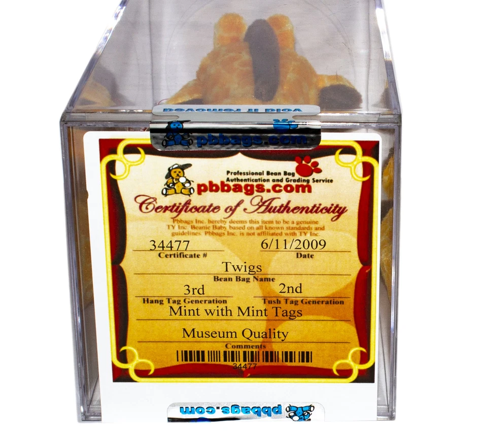 Authenticated Twigs (Giraffe) MWMT MQ 3rd/2nd gen Ty Beanie Baby (SP) - Image 3 of 4