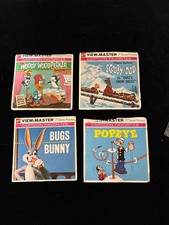 Vintage View-Master reels - Bugs, Popeye, Scooby-do, Woody Woodpecker.