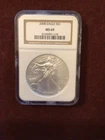 2008 NGC MS 69 American Silver Eagle One Dollar Coin