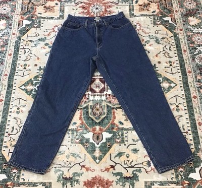 L.L.Bean Flannel Lined Jean 12 Blue Mom Original Fit Relaxed Denim Vtg Y2K 