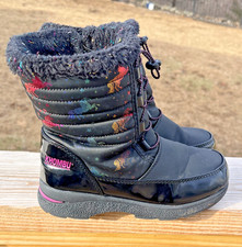 Toddler Girls Khombu Black Unicorn Snow Boots Size 2m