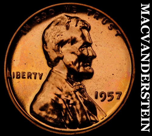 1957 Lincoln Wheat Cent- Choice Gem Proof Luster No Reserve #i8732