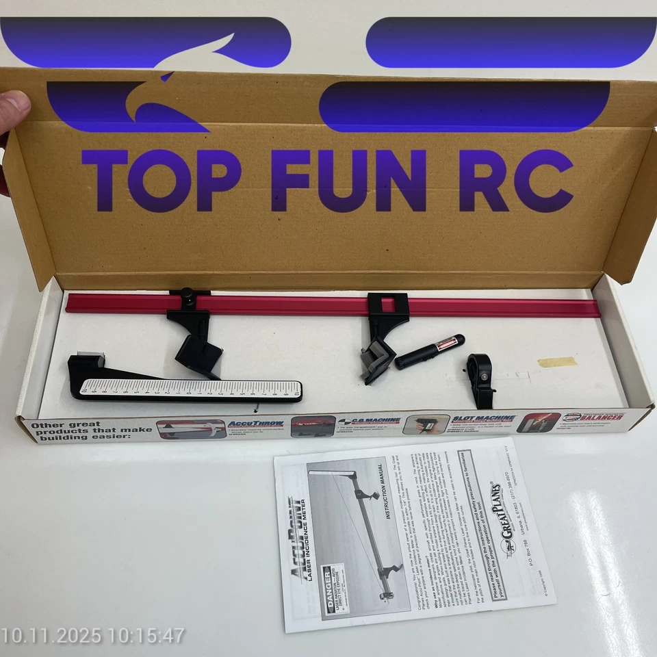 GREAT PLANES ACCUPOINT LASER INCIDENCE METER FOR ANGLE ALIGNMENTS OF WINGS - Image 2 of 2