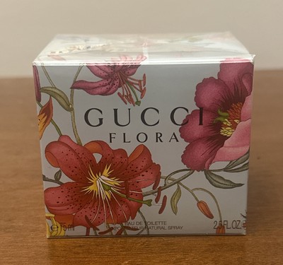 GUCCI FLORA EAU DE TOILETTE NATURAL SPRAY 75 ML 2.5OZ New Sealed RARE