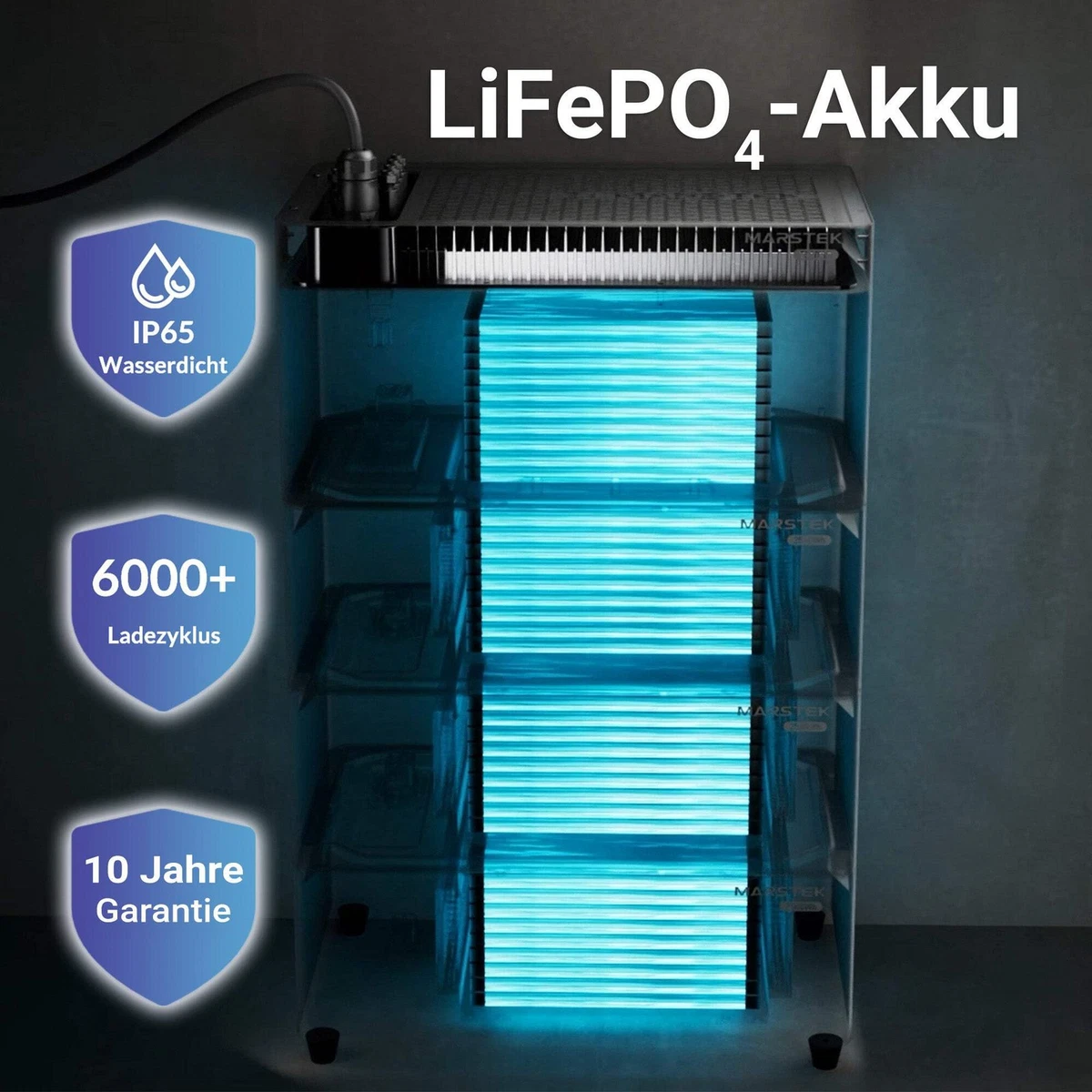 MARSTEK JC+ Erweiterungsbatterie – 2,56 kWh Erweiterung für JUPITER-C Plus Speic