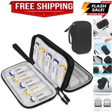 USB Flash Drive Case Thumb Drive Holder Case Organizer Portable Electronic Ac...