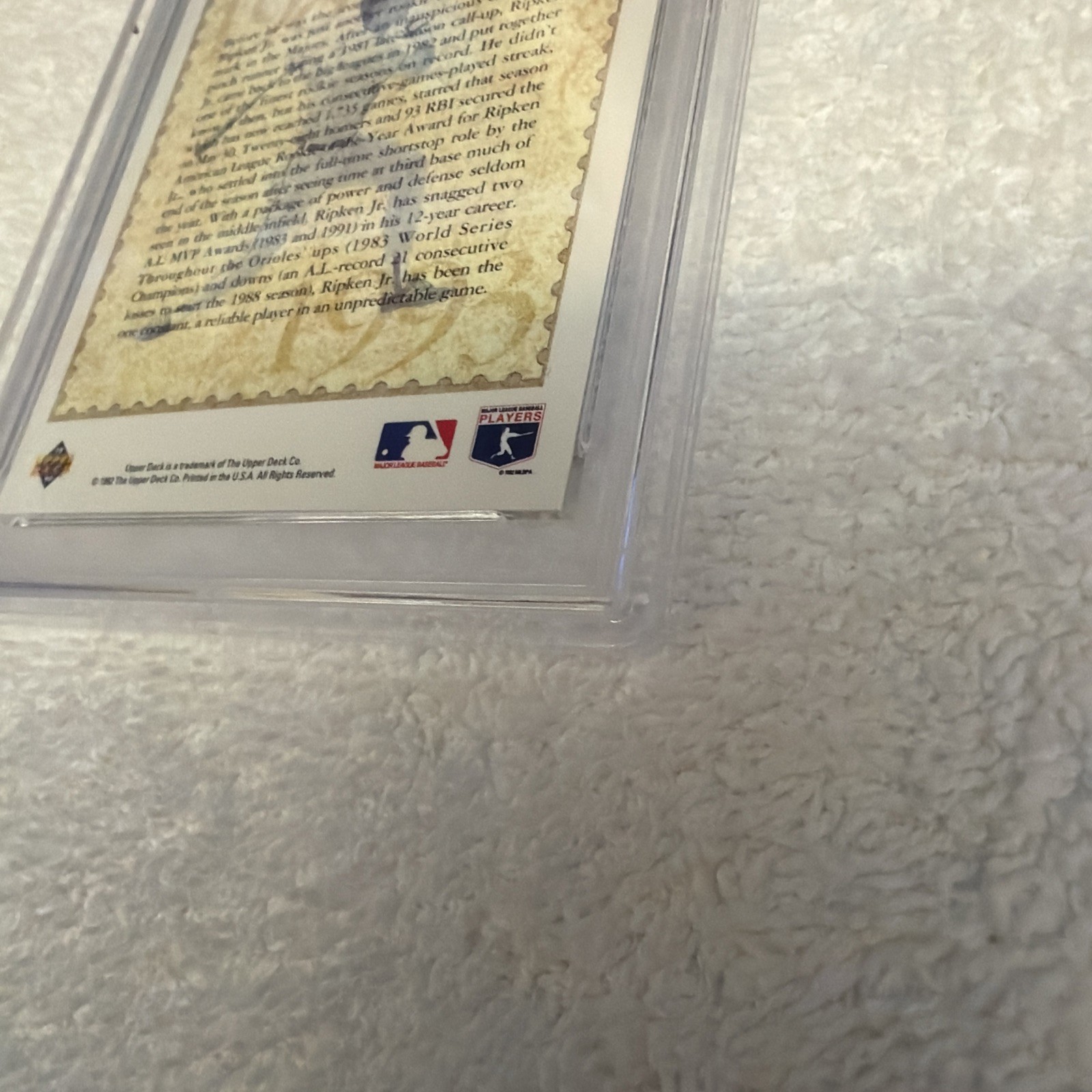 CAL RIPKEN JR.~RARE 1993 UPPER DECK THEN & NOW HOLOGRAM PSA-8 MINT #TN4 view 7
