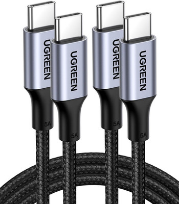 UGREEN USB C to USB C Cable, 100W 2-Pack USB C Charger Cable for Iphone 17/17 Ai