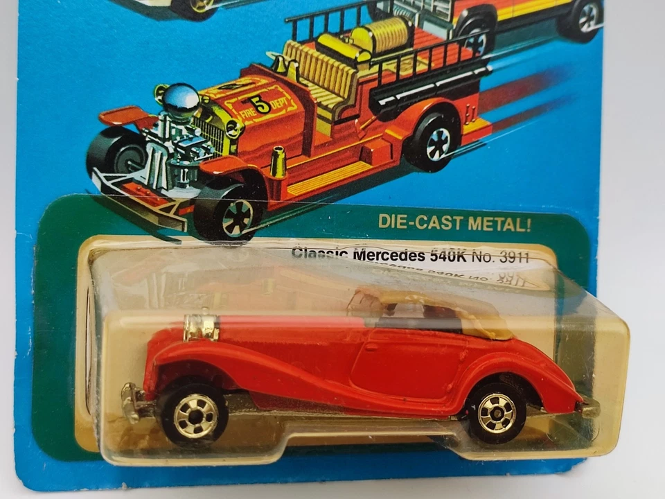 Mattel Hot Wheels 1981 coche fundido a presión - 3911 clásico Mercedes 540 k - excelente estado sin usar, en caja Foto 3 de 4