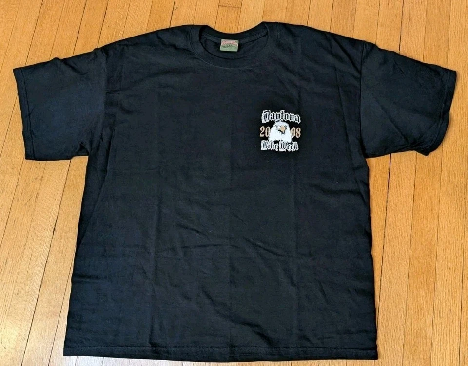 2008 Daytona Beach Florida Bike Week Shirt XXL Ride Proud Free NEW NWOT 2XL Mens - Image 2 of 3