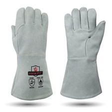 Heat Resistant Leather Gloves, Foundry & Kiln Large