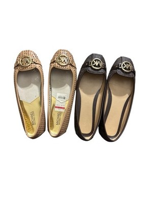 Two Pairs Of Women s Michael Kors Ballet Flats Size 10 Sold As-is